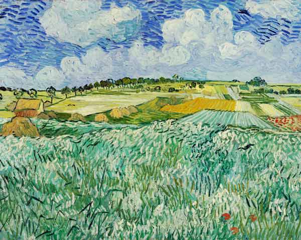 la plaine à auvers van gogh 